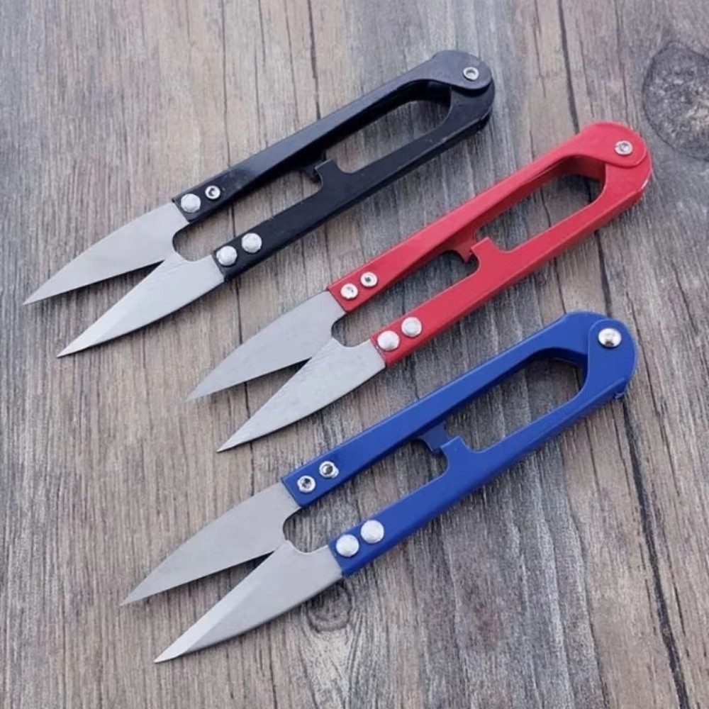 Embroidery Scissors Small - 新しいU字型裁縫鋏金属剪定クロスステッチカッター小型ミシン部品植物ケア
