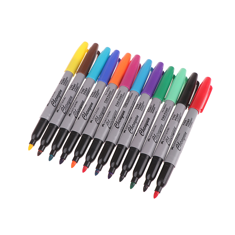 Transfer Pen Ink - 【6/12本入りマイクロブレーディング消せるスキンマーカーペンタトゥースケッチ転写用ボディアートメイクアップアクセサリーオフィス学習用品】