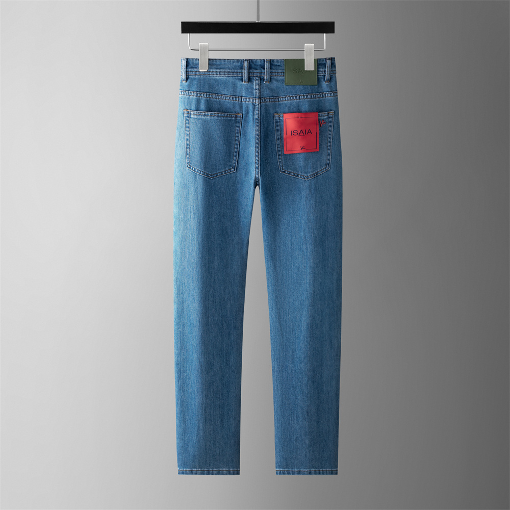 OECHSLI ジーンズ薄い綿男性 2026 春夏新品質ファ - Embroidery On Jeans のレビューと価格