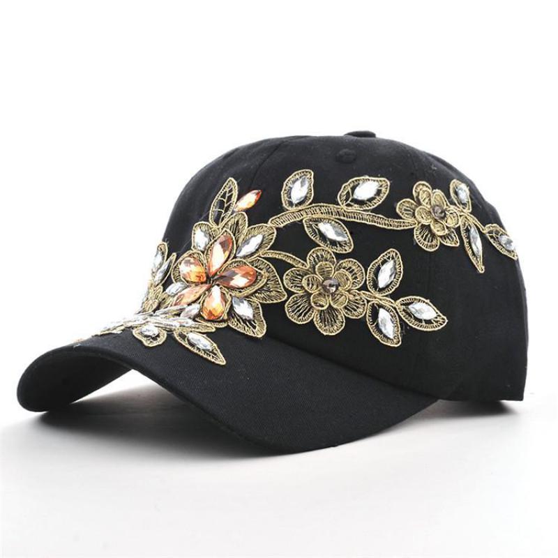 Cokk-女性の野球帽、刺embroidery花、デニムバッ - Embroidery On Jeans のレビューと価格