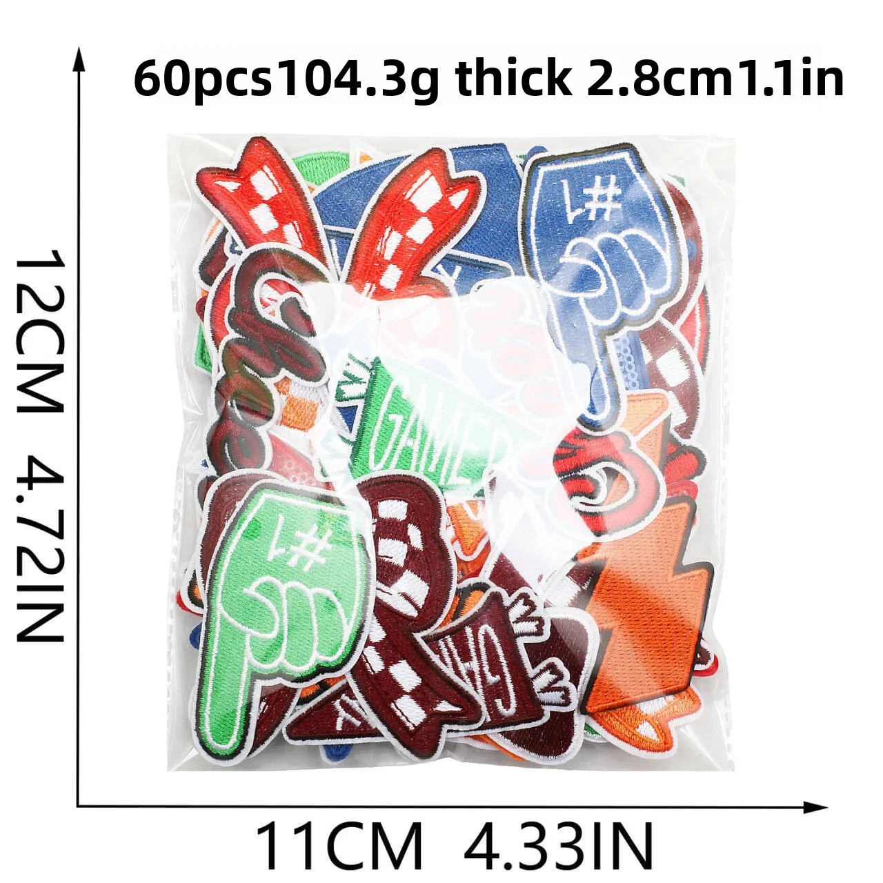 1 個トリコロールラブスター刺繍パッチ雷弓デザイン赤青緑アイ - Embroidery Design Love のレビューと価格
