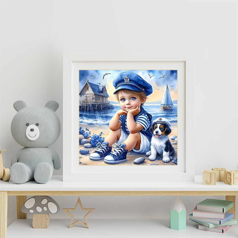 Momoart-子供のための犬のモザイク絵画,完全なダイヤモ - Embroidery Room のレビューと価格
