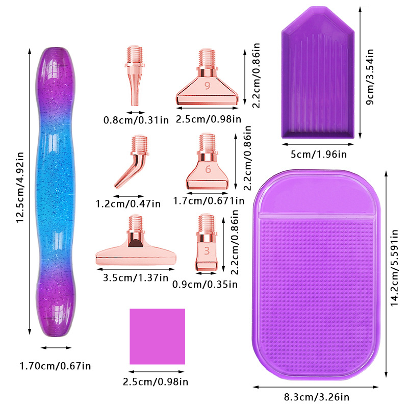 ダイヤモンドペインティング用新型レジン製ドットペン（ネジ式メ - Embroidery Tools のレビューと価格