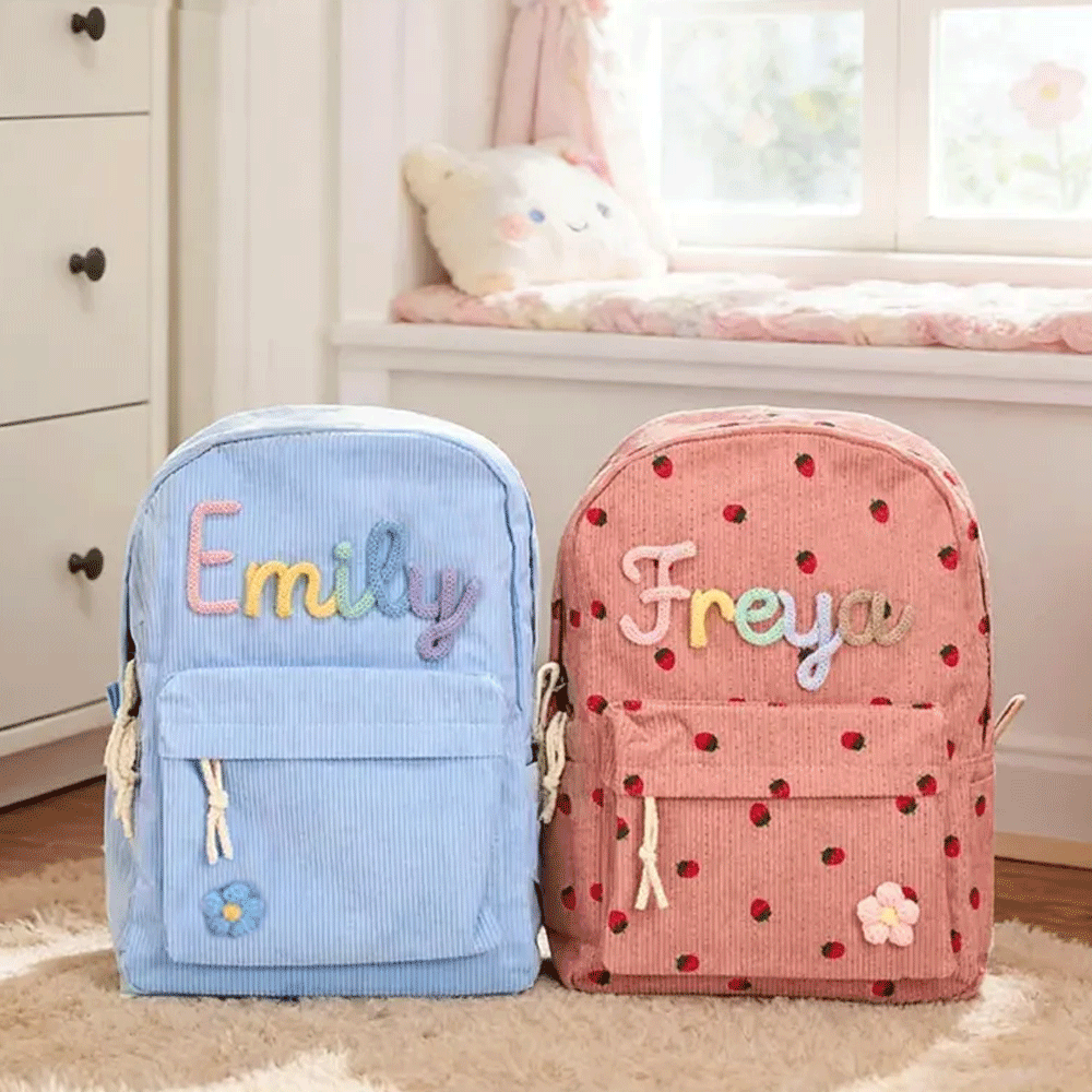 [カスタム] 名前入りパーソナライズされた新学期用バックパッ - Embroidery Motif のレビューと価格