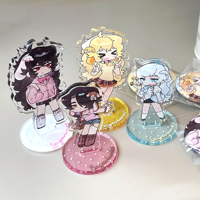 カスタムスタンドフィギュア アニメフィギュア クリアアクリル - Embroidery Studio のレビューと価格