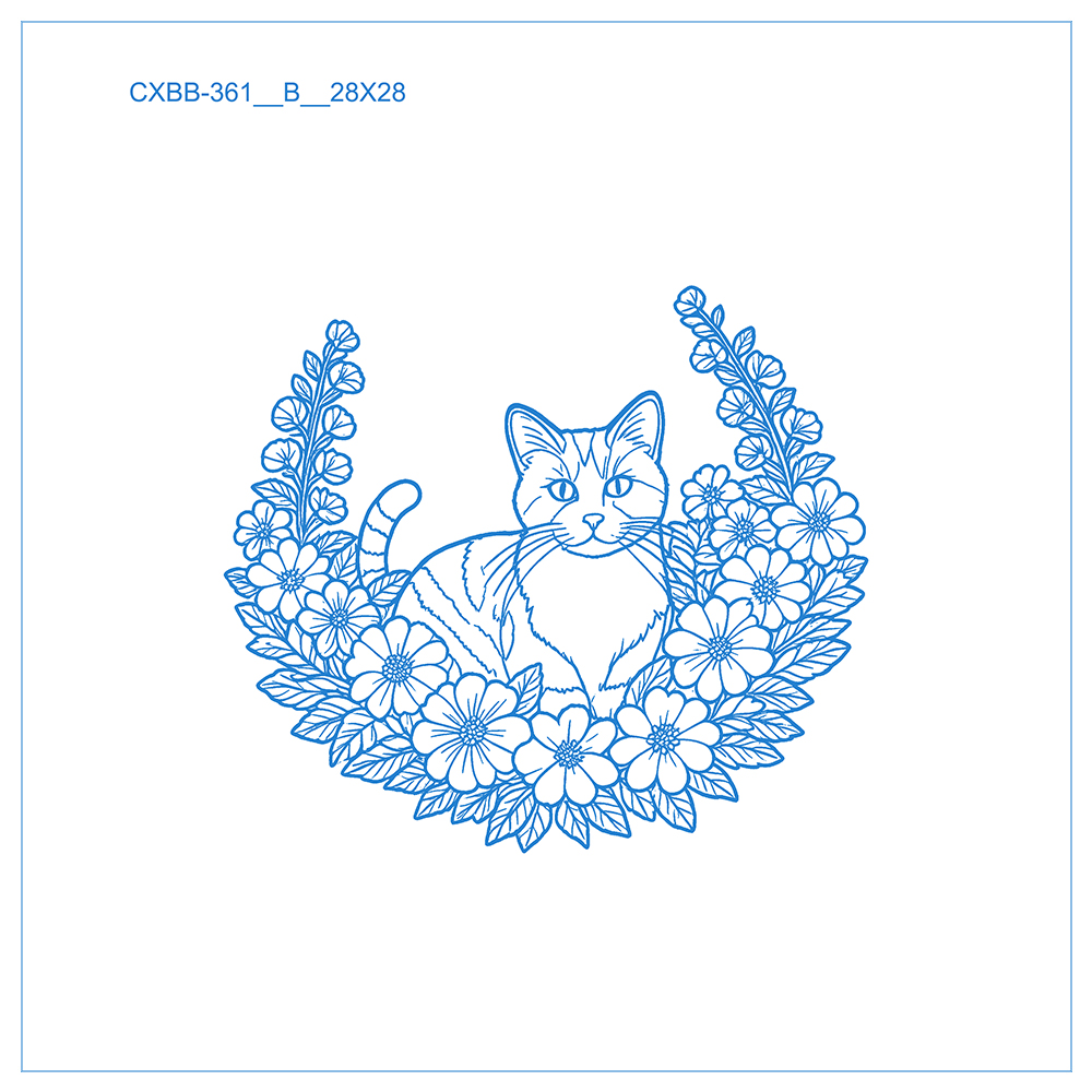 Evershine DIY 猫動物パターン刺繍フープフラワー - Embroidery Design Patterns Flowers のレビューと価格
