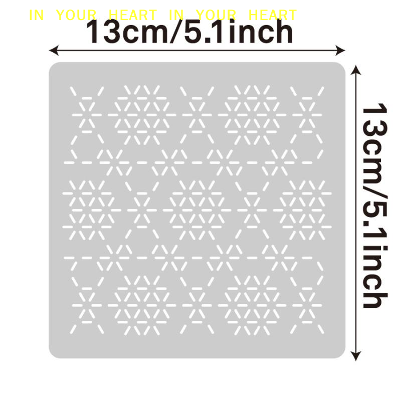 DIY 幾何学模様パッチワークステンシル 再利用可能な PE - Embroidery Tools のレビューと価格