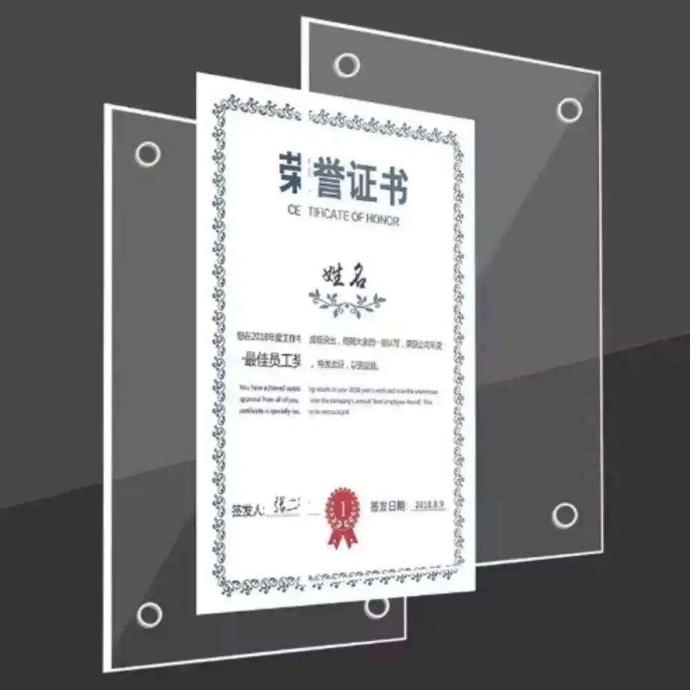 1 個 A4 ダブルパネルアクリルサインホルダー壁掛けポスタ - Embroidery Studio のレビューと価格