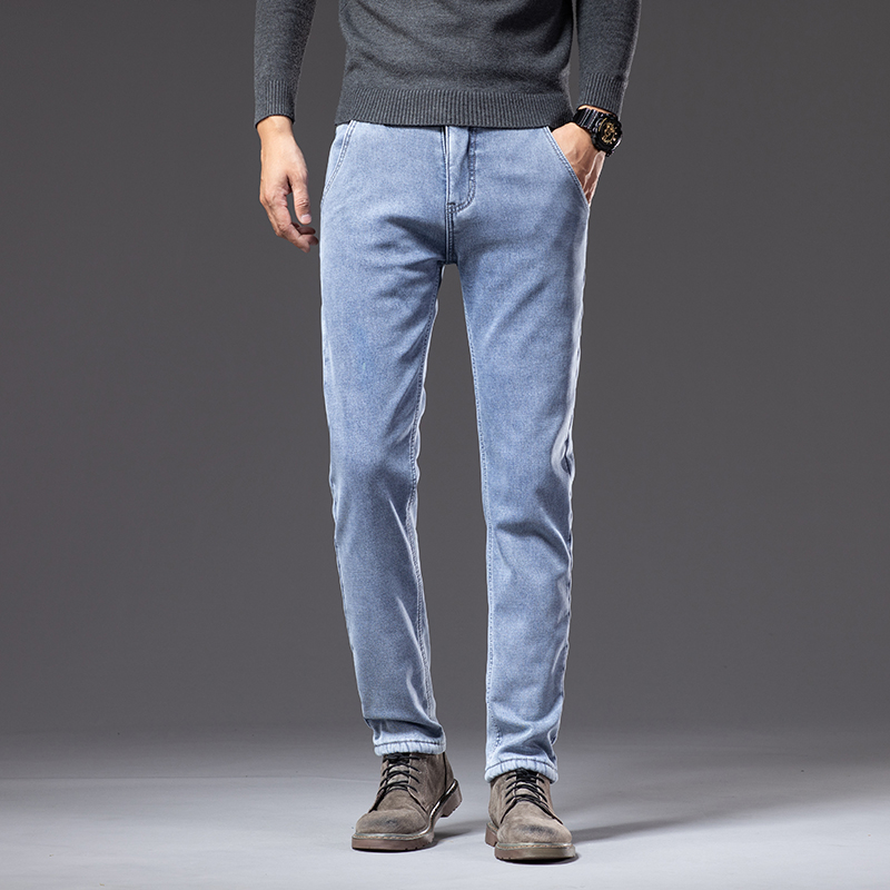 冬用フリース裏地付き厚手暖かいジーンズ ヴィンテージブランド - Embroidery On Jeans のレビューと価格