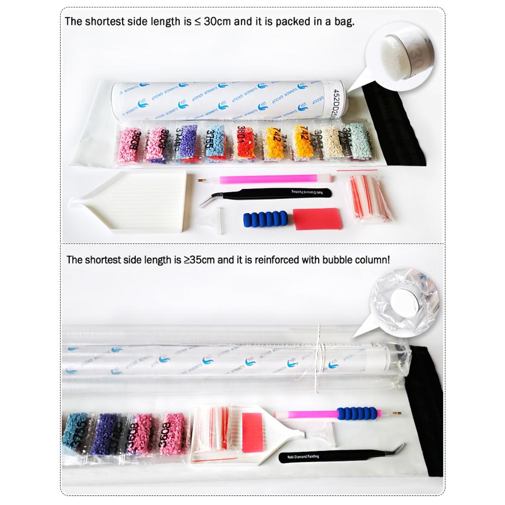 1PC フレームレスフルスクエアラウンドダイヤモンド塗装キッ - Embroidery Room のレビューと価格