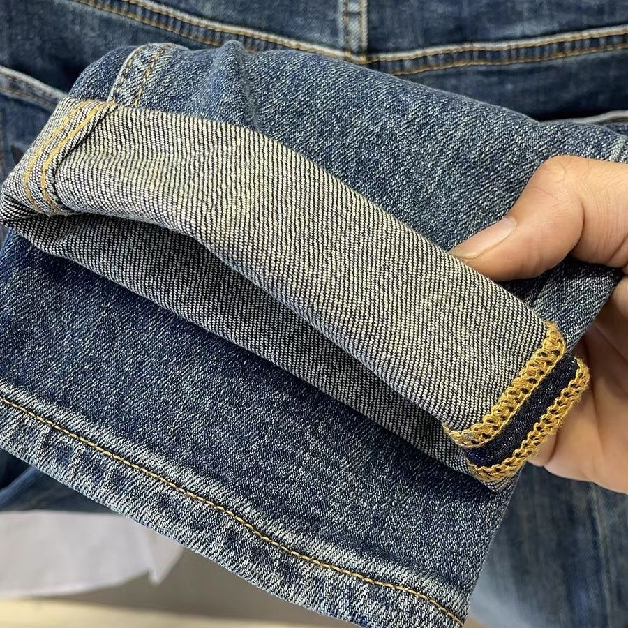 メンズウェア レトロジーンズ メンズ 春夏 2025 新作  - Embroidery On Jeans のレビューと価格