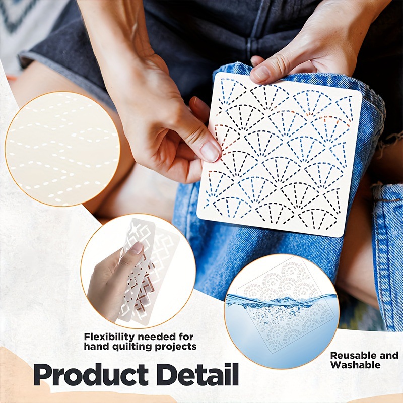 30 個の刺繍テンプレート DIY 刺繍パターン幾何学ライン - Embroidery Motif のレビューと価格