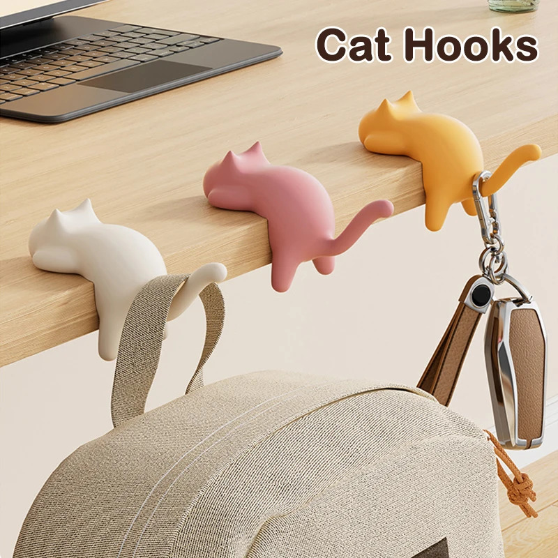 2/3個の猫用バックパックフック、オフィスデスクエッジ、マー - Embroidery Cat のレビューと価格