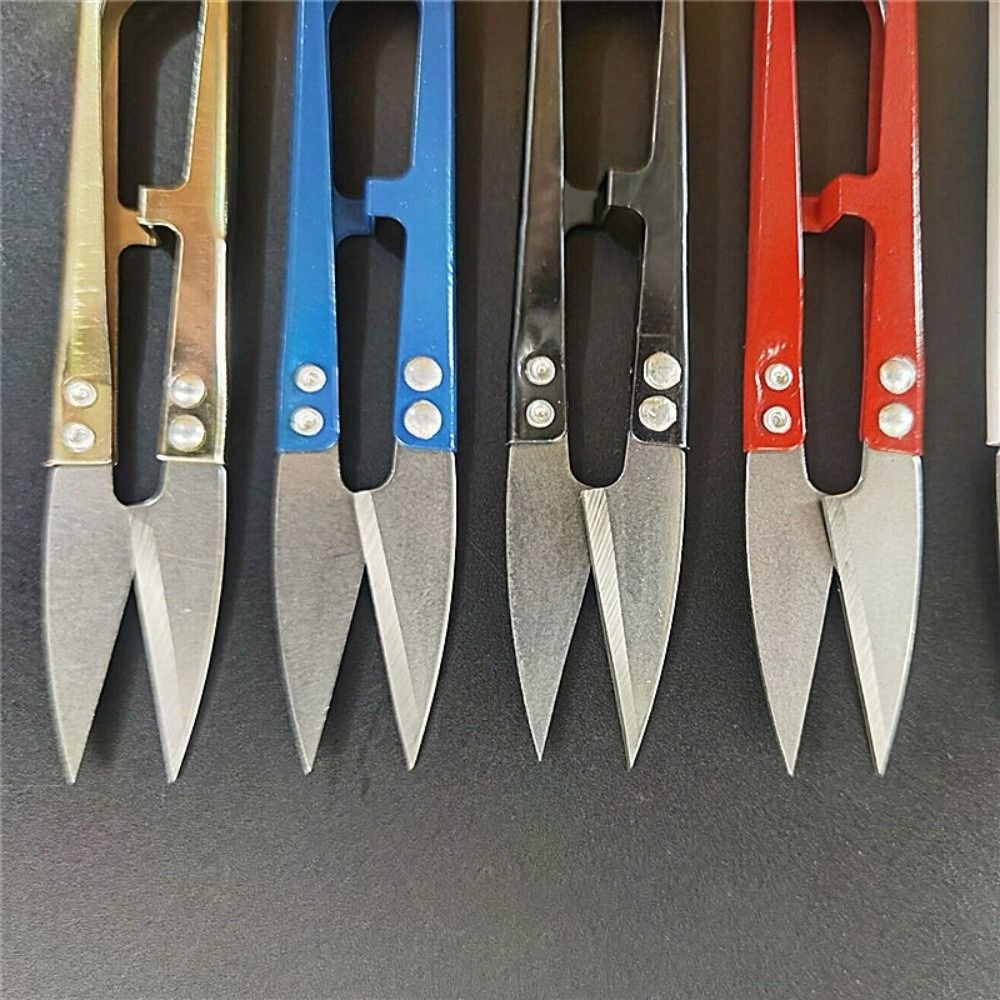 新しいU字型裁縫鋏、金属製剪定鋏、釣り用鋏、小さなクロスステ - Embroidery Scissors Small のレビューと価格