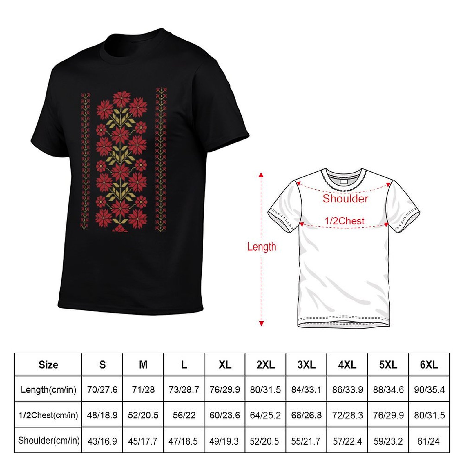 伝統的なタトリーズ刺繍花柄デザイン 9 レッドゴールド T  - Embroidery Design Patterns Flowers のレビューと価格