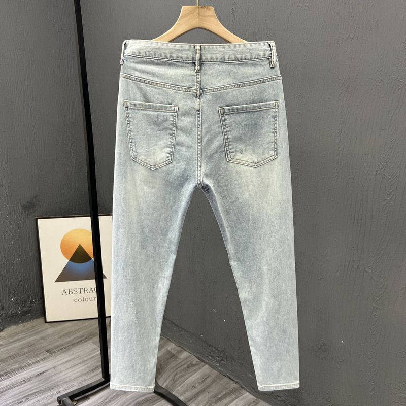 メンズデニムジーンズ,エレガントな新しいファッションパンツ, - Embroidery On Jeans のレビューと価格