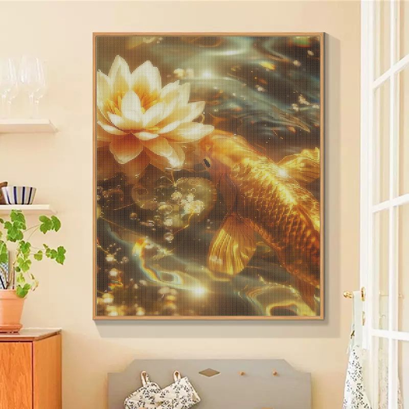 SDOYUNO ダイヤモンドアート絵画鯉魚モザイク 5D D - Embroidery Fish のレビューと価格