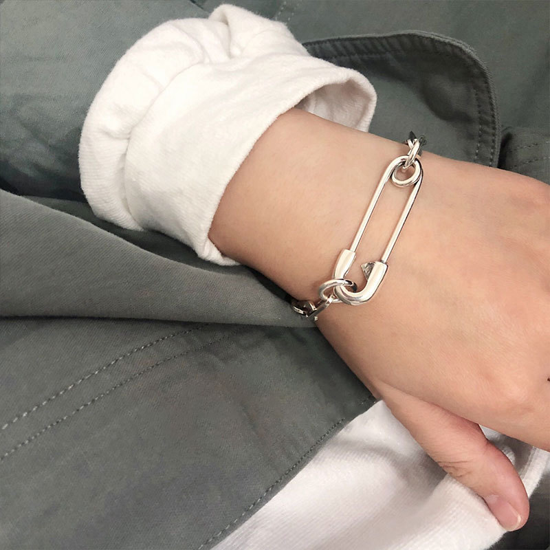 925 スターリングシルバー太いチェーンブレスレット女性のた - Embroidery Bracelet のレビューと価格