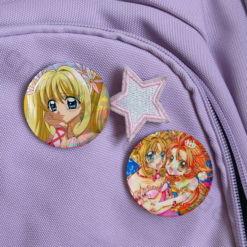 マーメイドメロディー ピッチピッチ ピンバッジ 25mm 7 - Embroidery Fish のレビューと価格