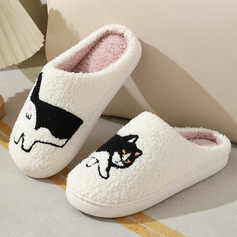 冬用プラッシュキュートダックスフンド刺繍ホームスリッパ レデ - Embroidery Room のレビューと価格